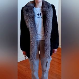 Mink and fox coat